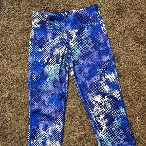 Old Navy Kids Leggings in Blue and White Pattern